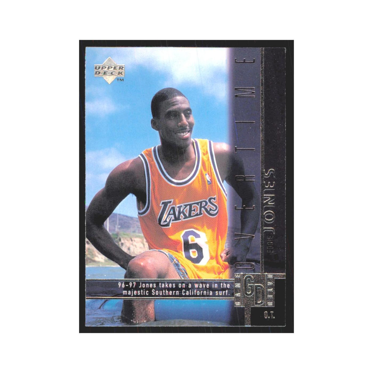 Eddie Jones 1997 Upper Deck #325 Los Angeles Lakers Basketball Card NM