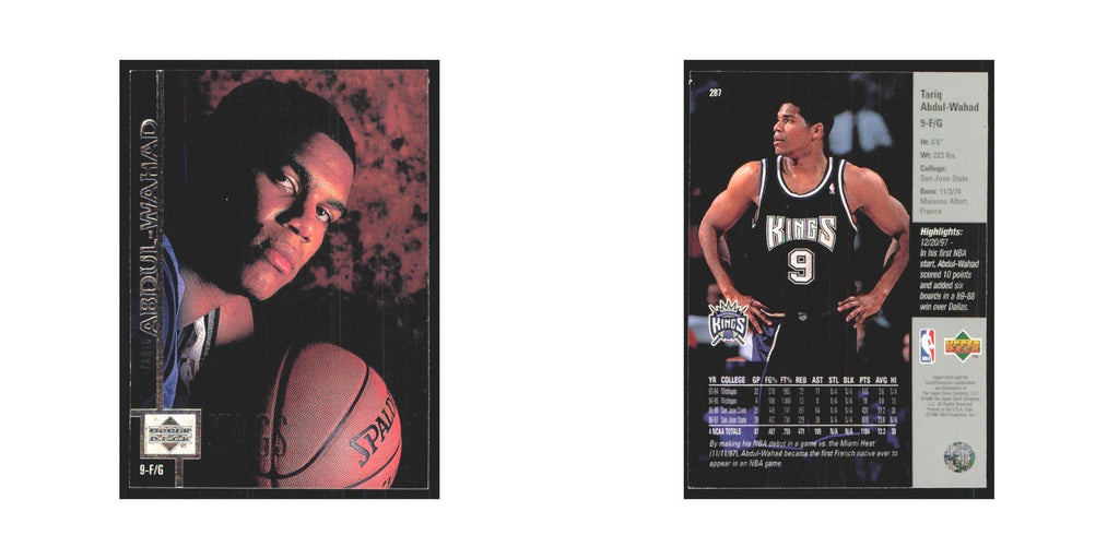 Tariq Abdul-Wahad 1997 Upper Deck #287 Sacramento Kings Basketball Card NM