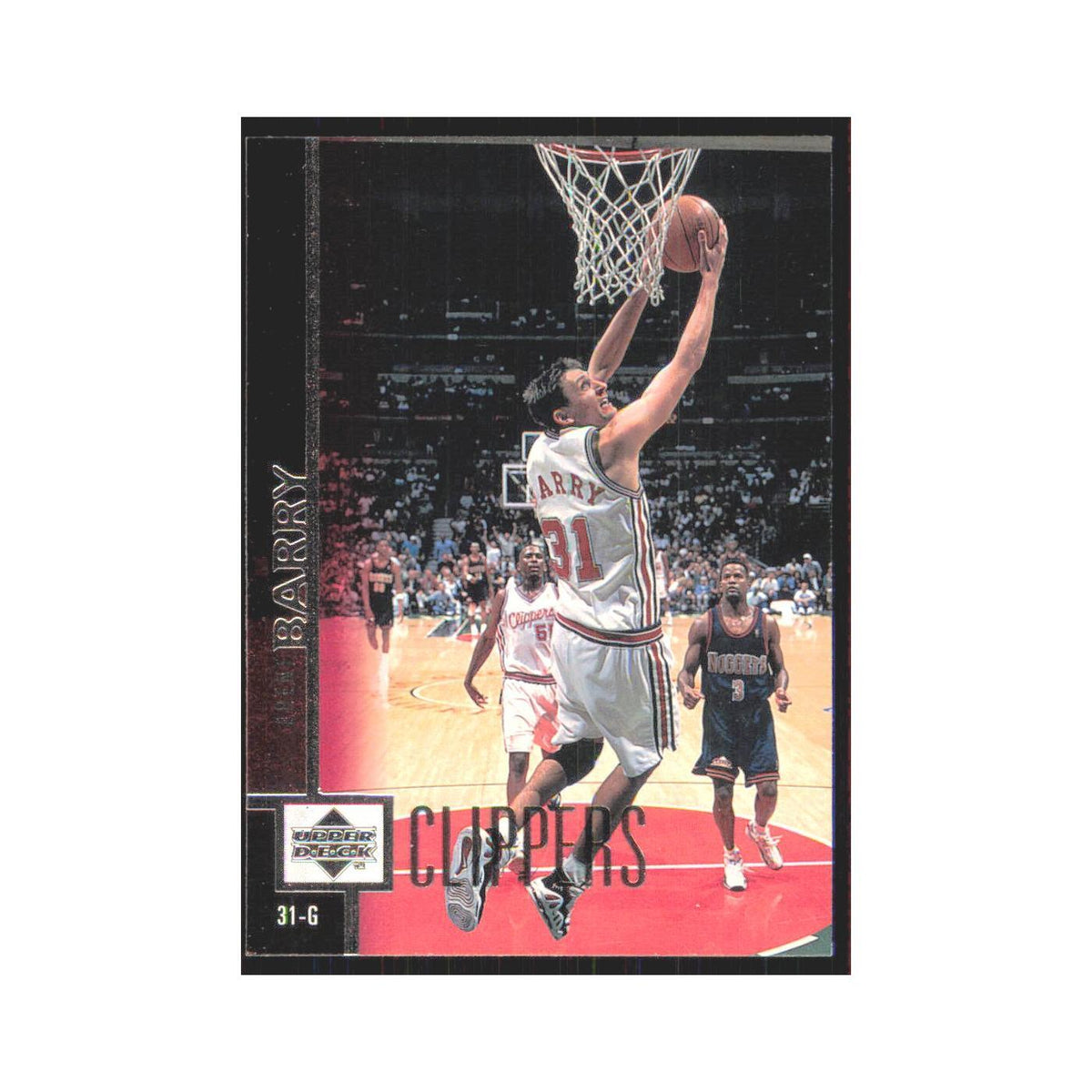 Brent Barry 1997 Upper Deck #53 Los Angeles Clippers Basketball Card NM