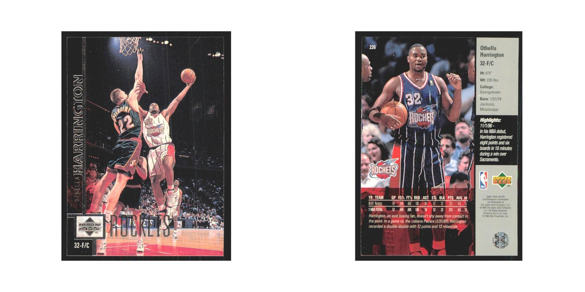 Othella Harrington 1997 Upper Deck #226 Houston Rockets Basketball Card NM