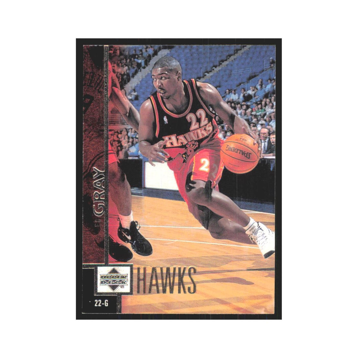 Ed Gray 1997 Upper Deck #184 Atlanta Hawks Basketball Card NM