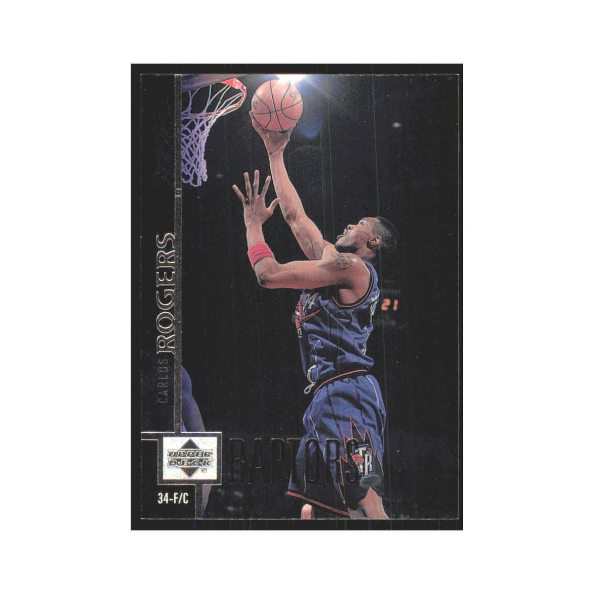 Carlos Rogers 1997 Upper Deck #122 Toronto Raptors Basketball Card NM