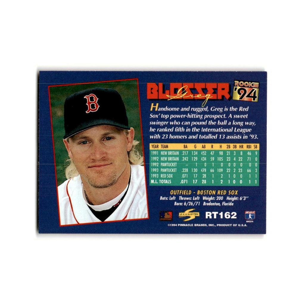 Greg Blosser Rookie 1994 Score Rookie & Traded #RT162 Boston Red Sox NM