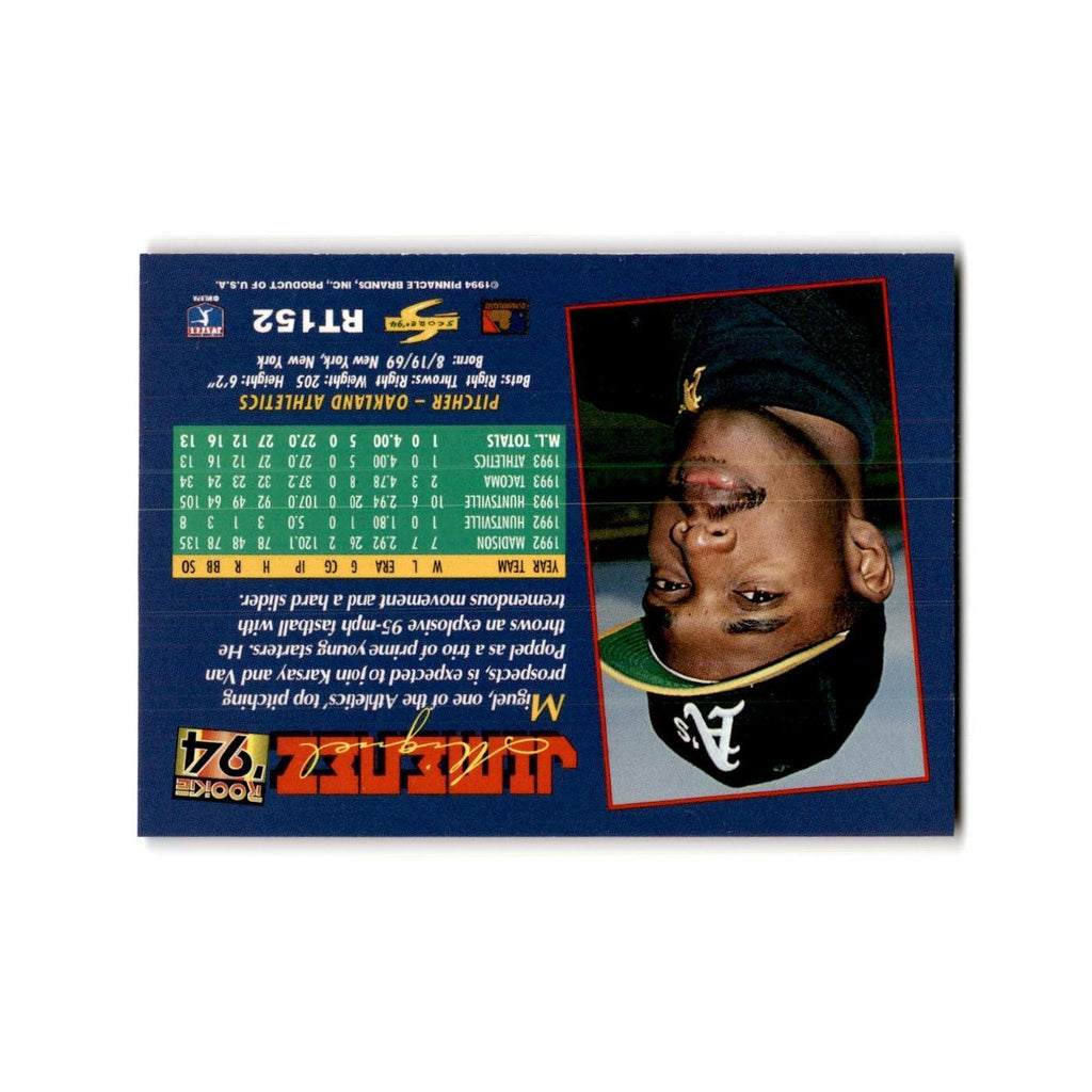 Miguel Jimenez Rookie 1994 Score Rookie & Traded #RT152 Oakland Athletics NM