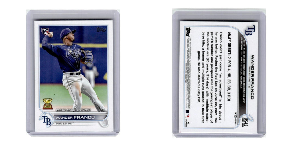 2022 Topps Update Wander Franco Rays #US42