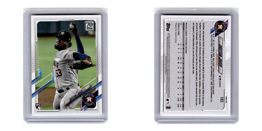 2021 Topps Cristian Javier RC Astros #183