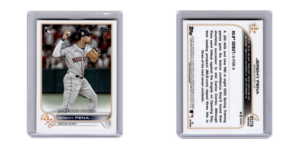 2022 Topps Update Jeremy Pena RC Astros #US276