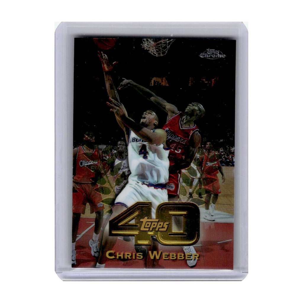 1997 Topps Chrome 40 Chris Webber Wizards #T40-15