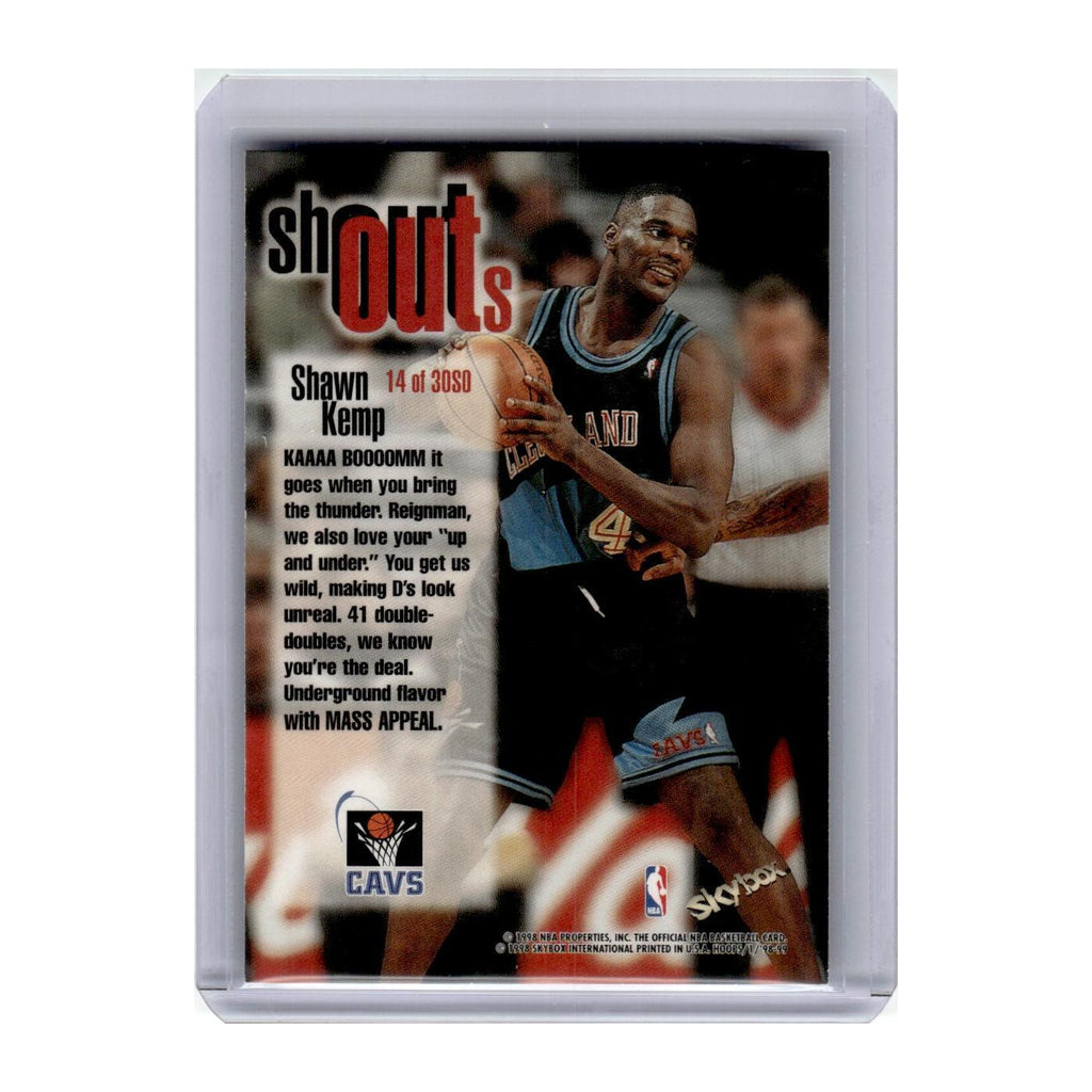 1998 Hoops Shout Outs Shawn Kemp Cavaliers #14SO
