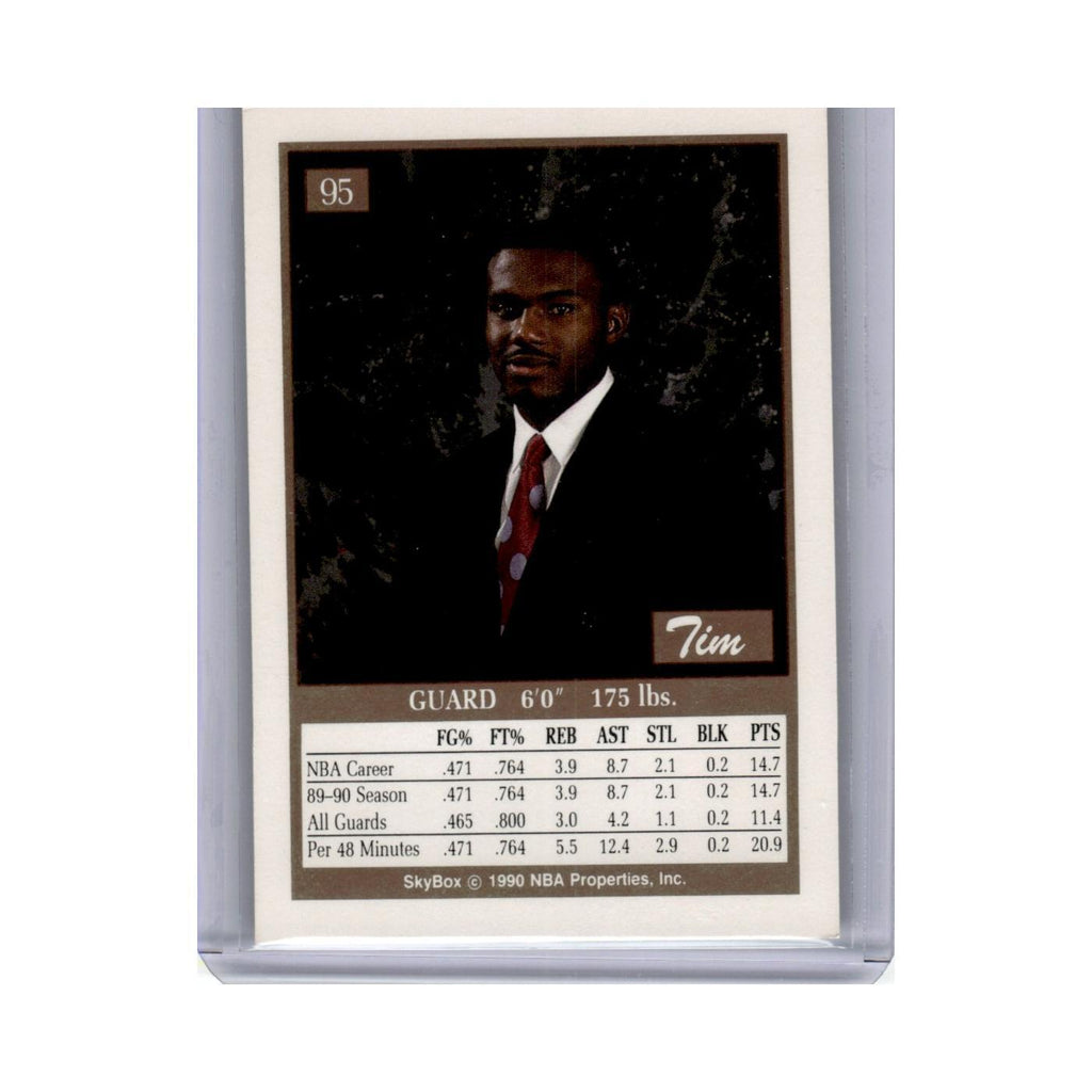 1990 SkyBox Tim Hardaway Golden State Warriors #95