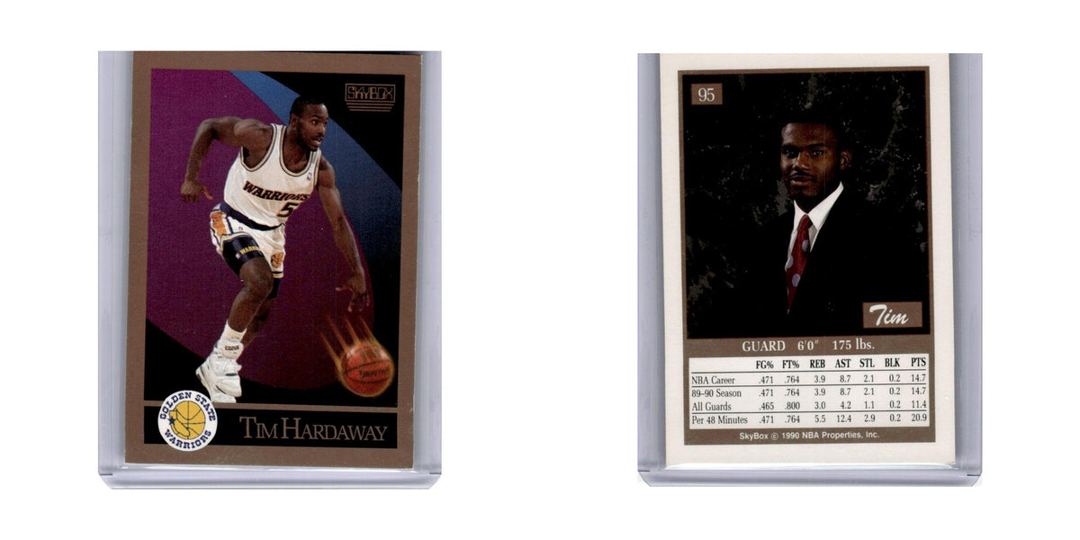 1990 SkyBox Tim Hardaway Golden State Warriors #95
