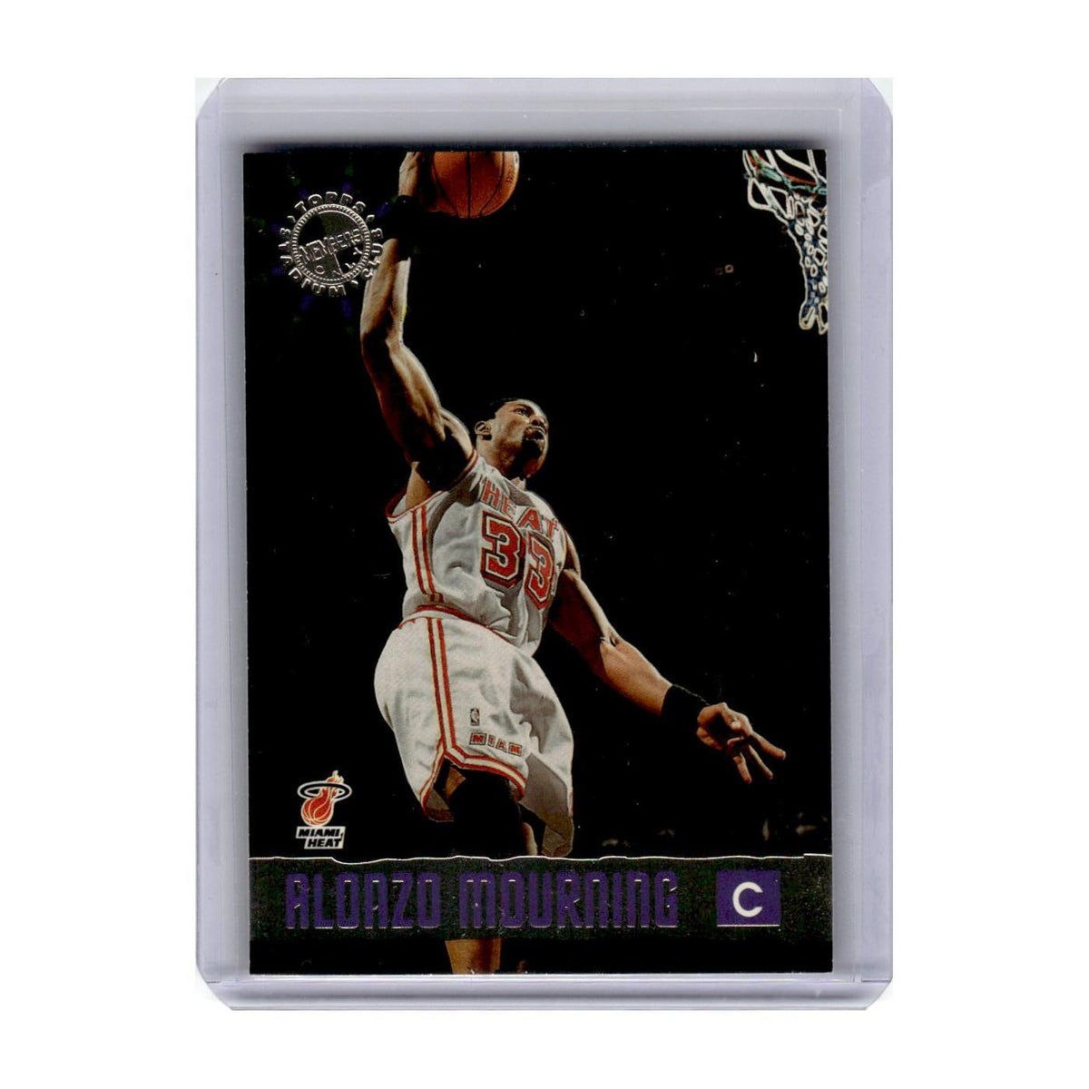 1996 Stadium Club Alonzo Mourning Heat #33