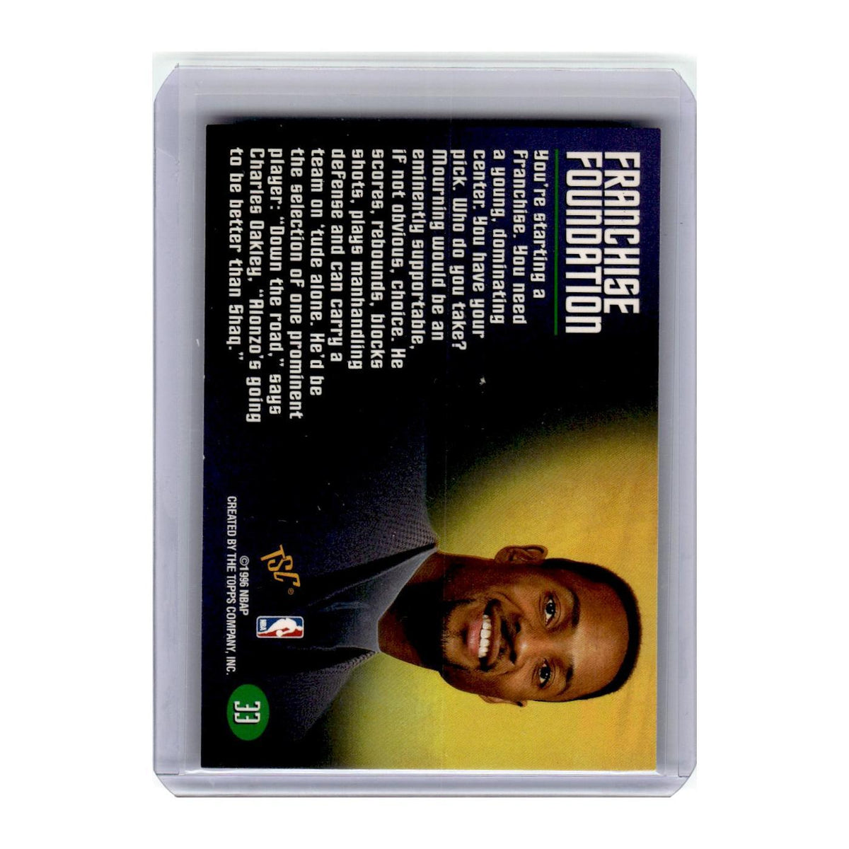 1996 Stadium Club Alonzo Mourning Heat #33
