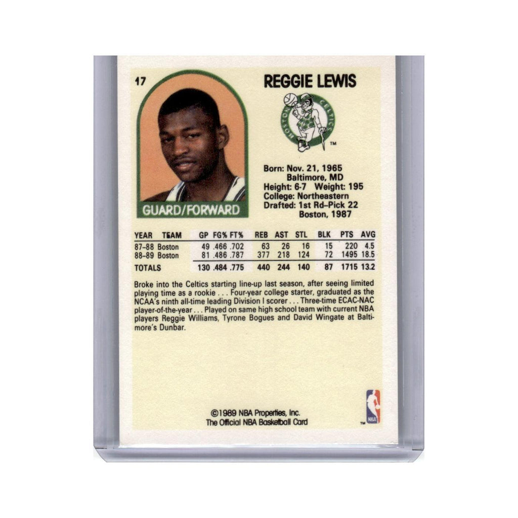 1989 Hoops Reggie Lewis Celtics #17