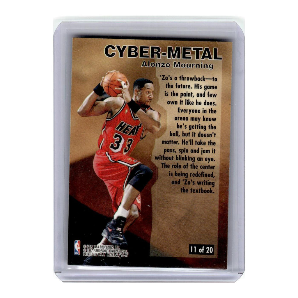 1996 Fleer Metal Alonzo Mourning Heat #11