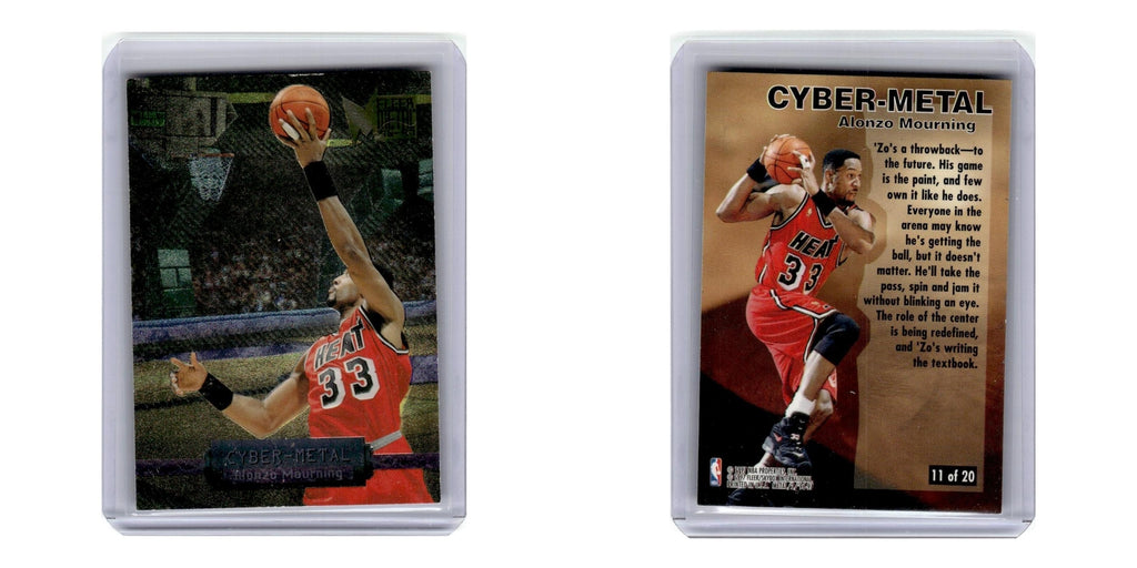 1996 Fleer Metal Alonzo Mourning Heat #11