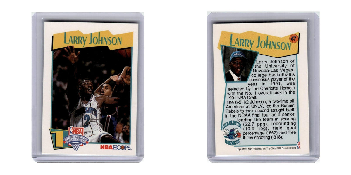 1991 Hoops Larry Johnson Hornets #47