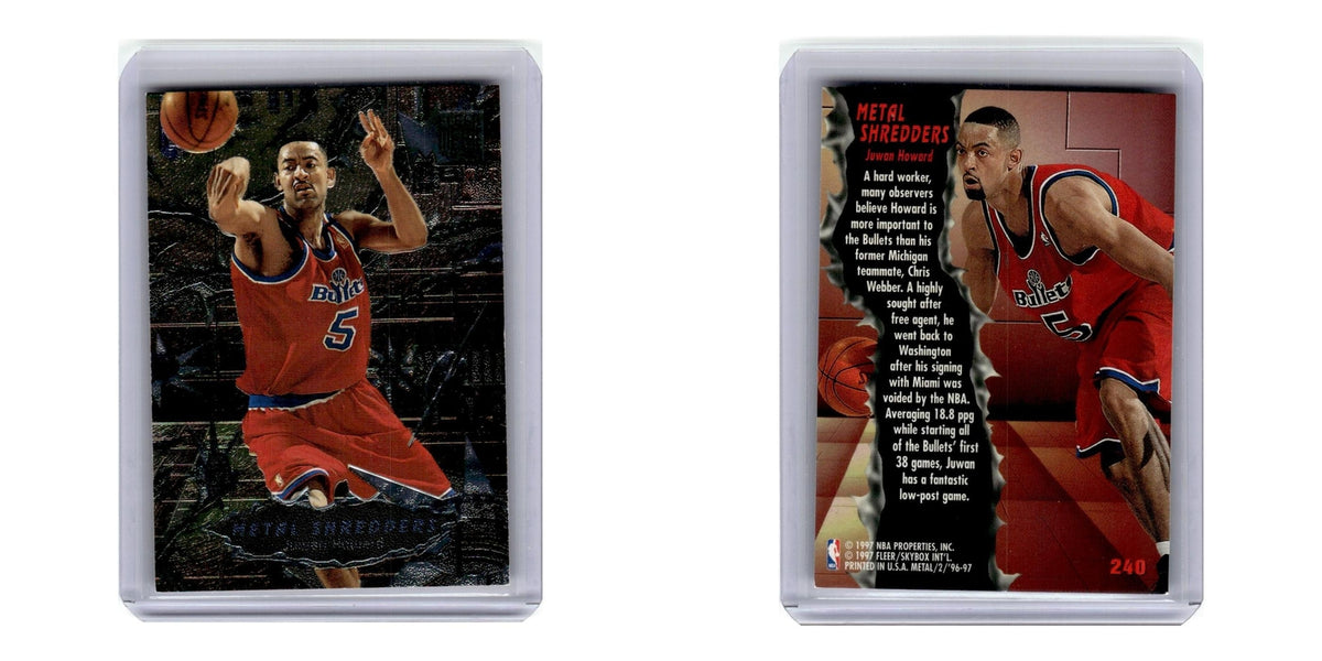 1996 Fleer Metal Juwan Howard Washington Bullets #240