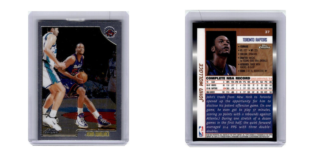 1998 Topps Chrome John Wallace Raptors #37