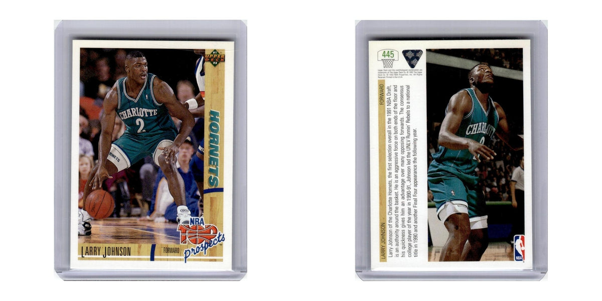 1991 Upper Deck Larry Johnson Hornets #445
