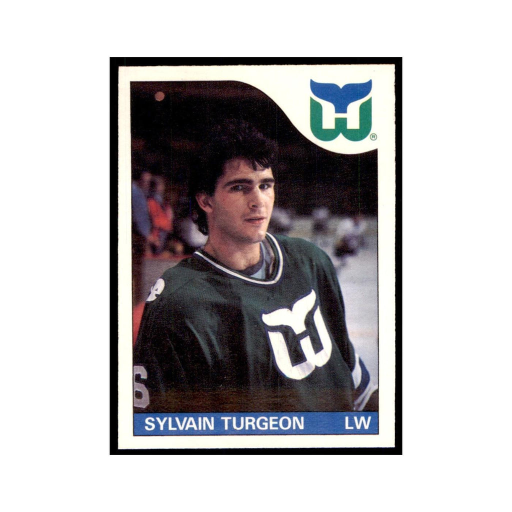 Sylvain Turgeon 1985 O-Pee-Chee #43 Hartford Whalers Hockey Card NM