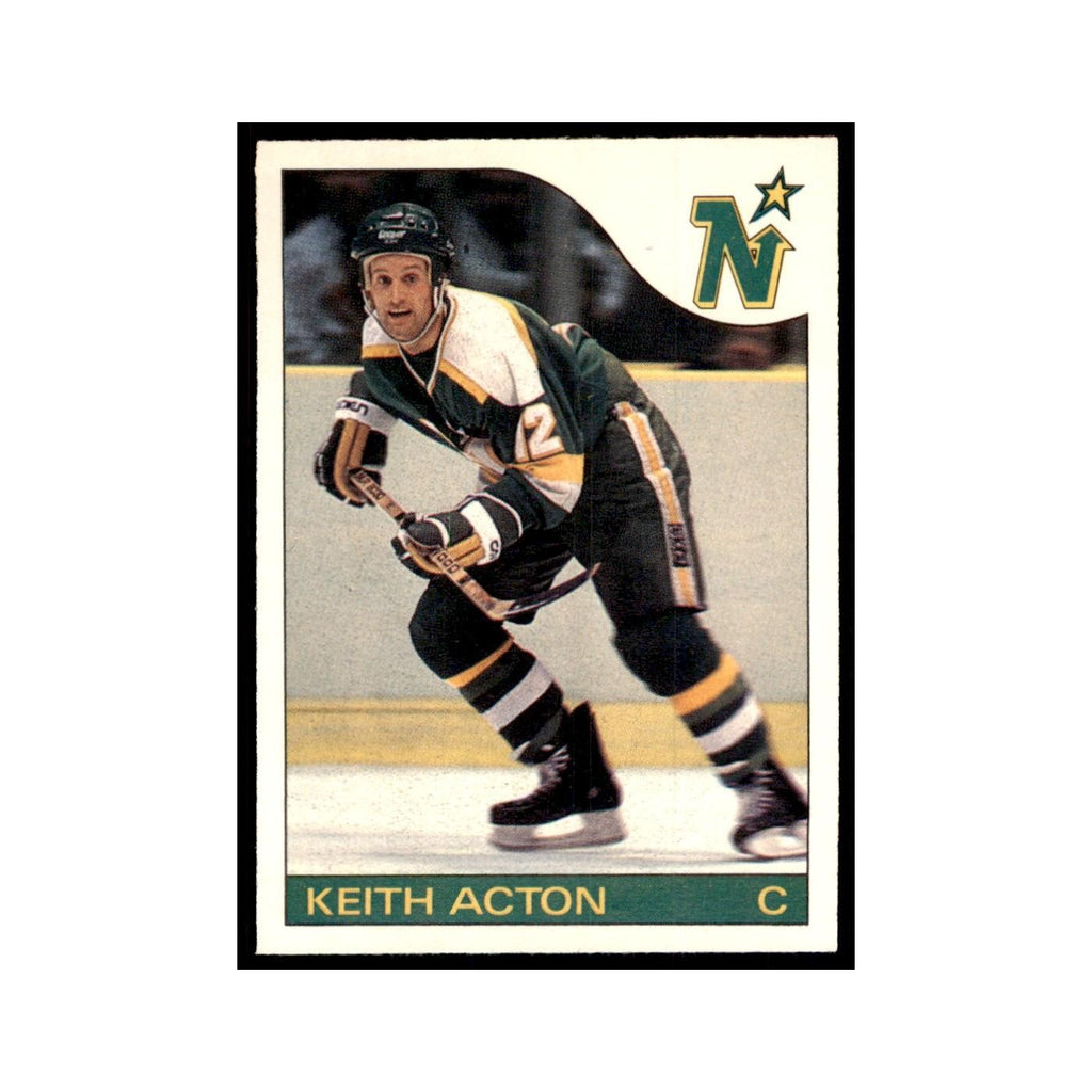 Keith Acton 1985 O-Pee-Chee #82 Minnesota North Stars Hockey Card NM
