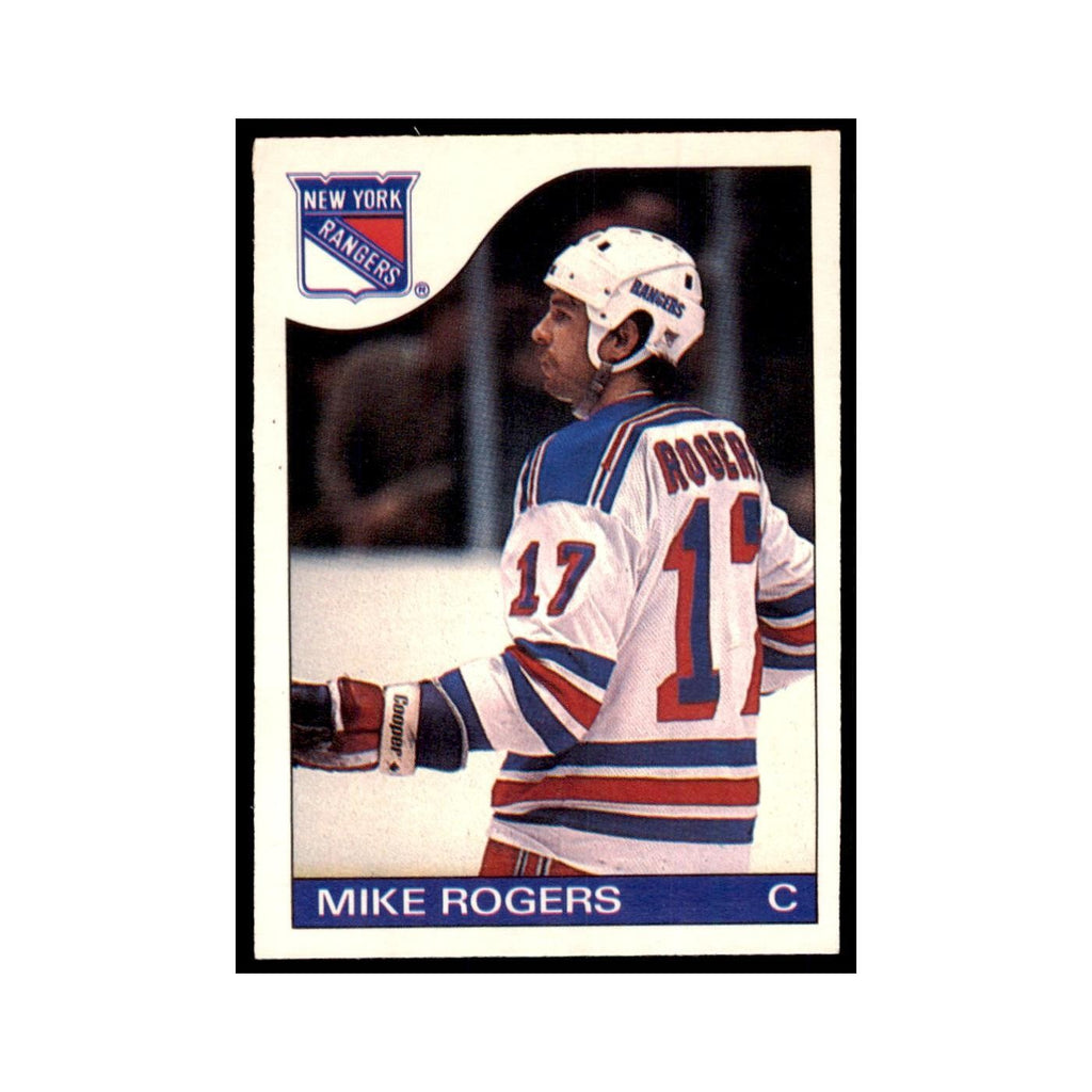 Mike Rogers 1985 O-Pee-Chee #39 New York Rangers Hockey Card NM