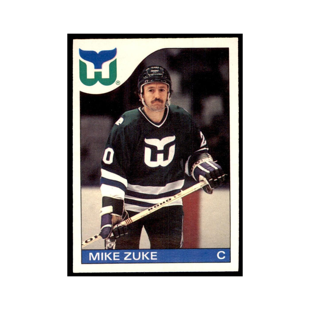 Mike Zuke 1985 O-Pee-Chee #19 Hartford Whalers Hockey Card NM