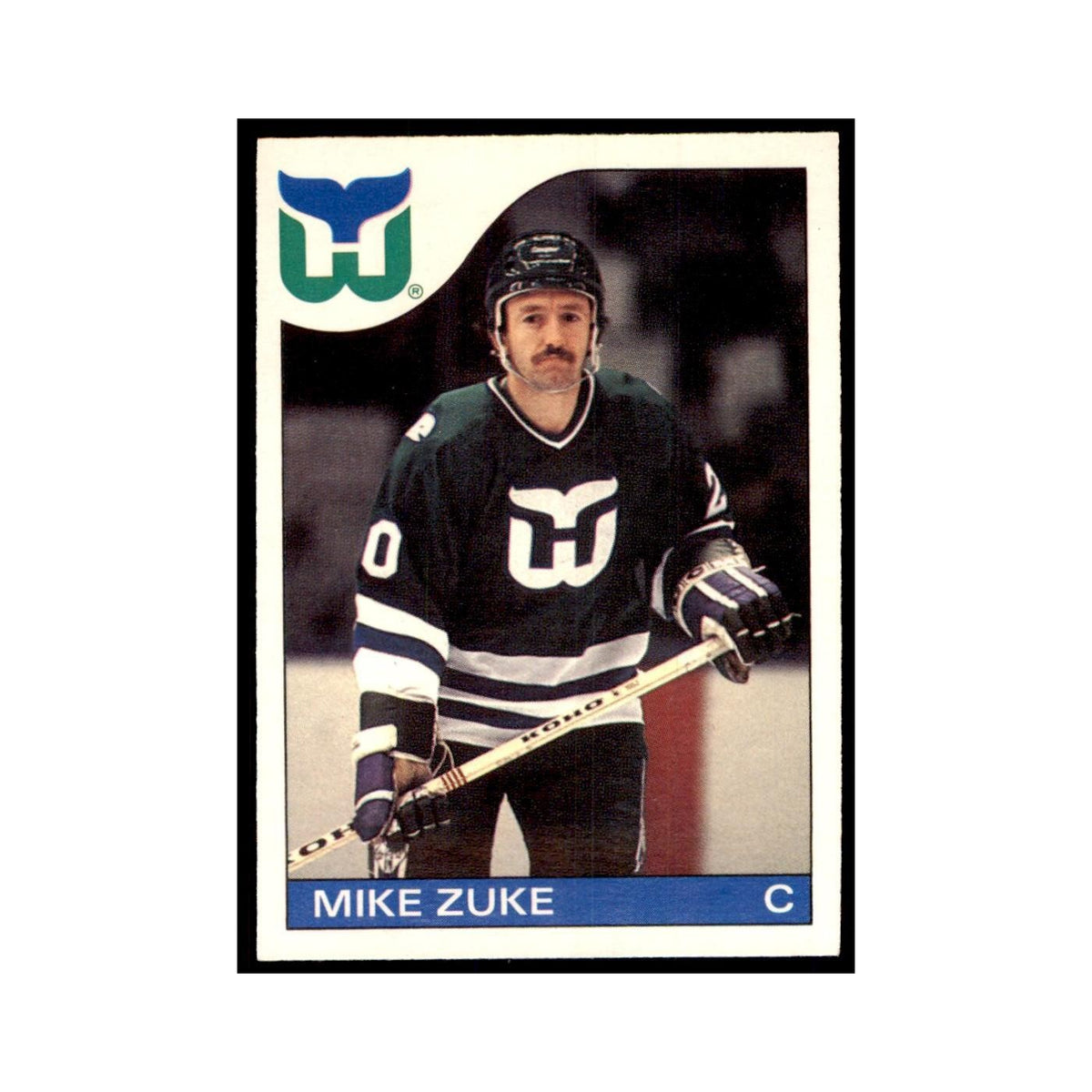 Mike Zuke 1985 O-Pee-Chee #19 Hartford Whalers Hockey Card NM