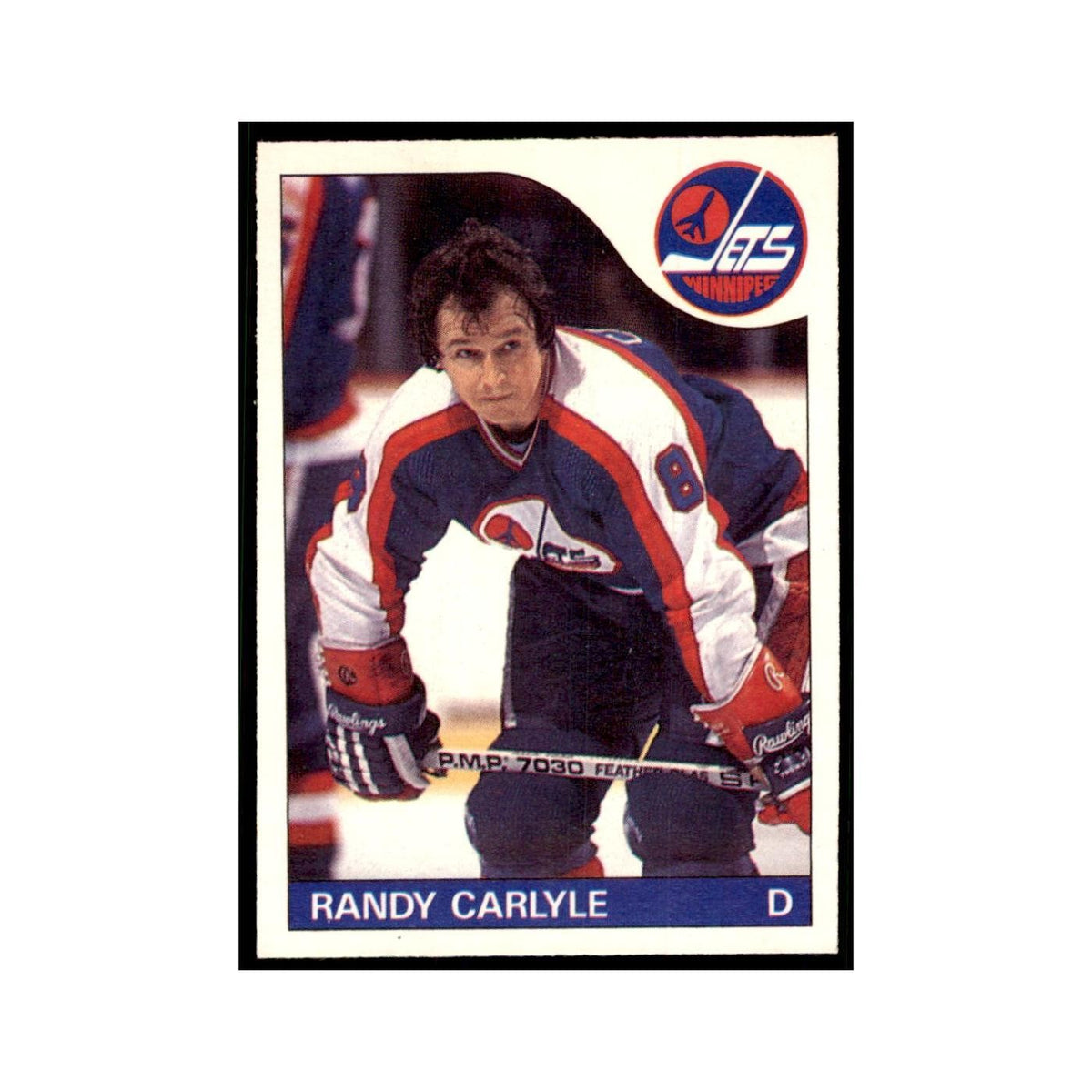 Randy Carlyle 1985 O-Pee-Chee #57 Winnipeg Jets Hockey Card NM