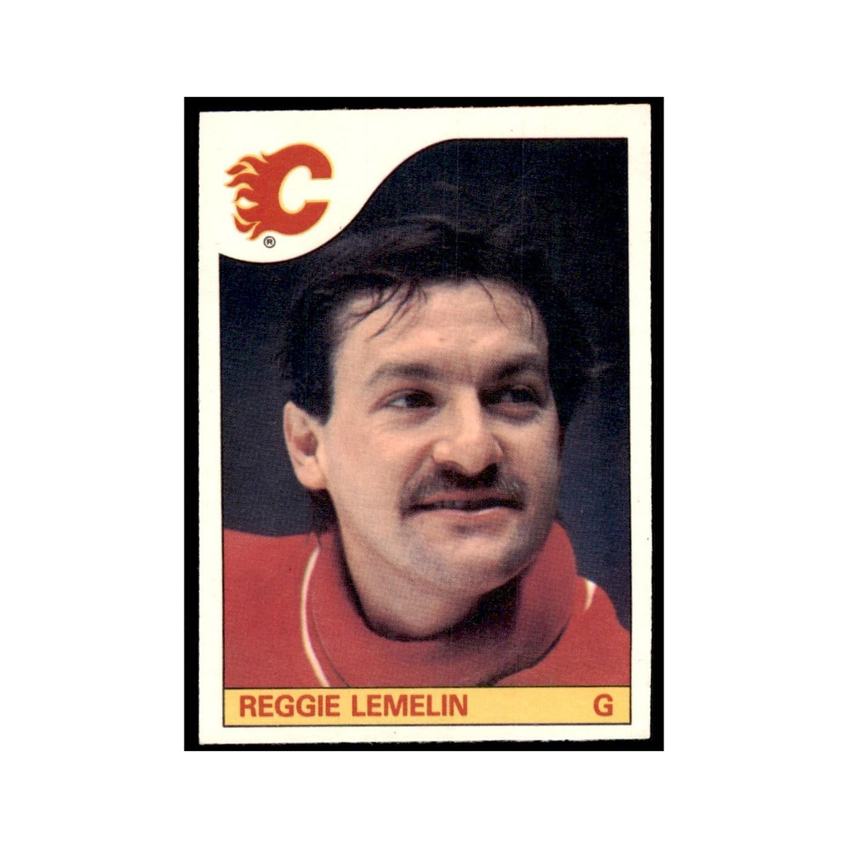 Reggie Lemelin 1985 O-Pee-Chee #95 Calgary Flames Hockey Card NM
