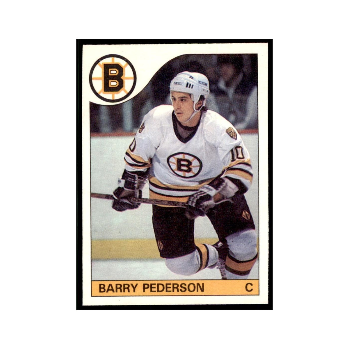 Barry Pederson 1985 O-Pee-Chee #52 Boston Bruins Hockey Card NM