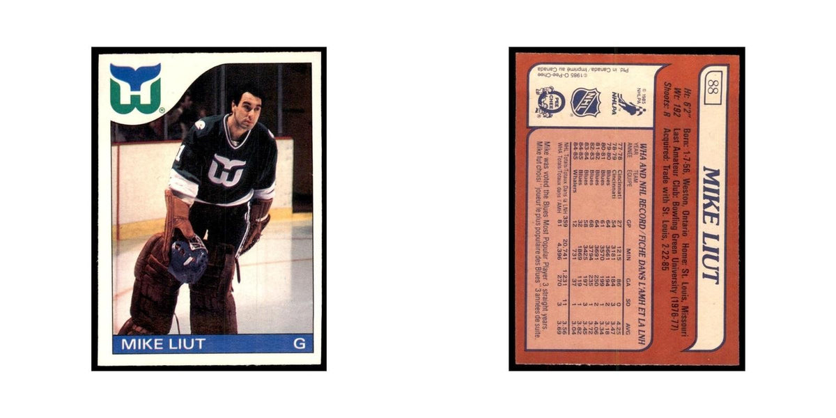 Mike Liut 1985 O-Pee-Chee #88 Hartford Whalers Hockey Card NM