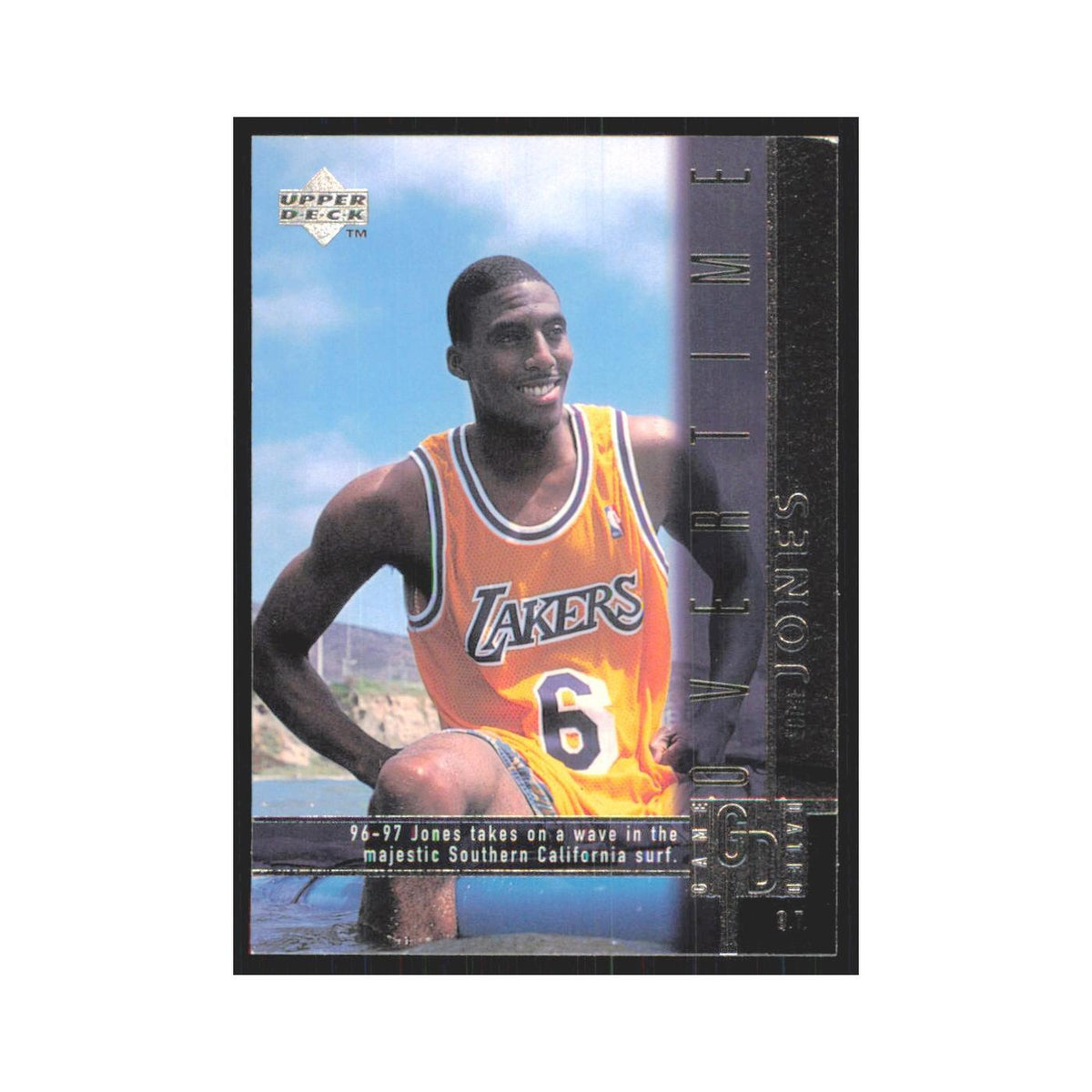 Eddie Jones 1997 Upper Deck #325 Los Angeles Lakers Basketball Card NM