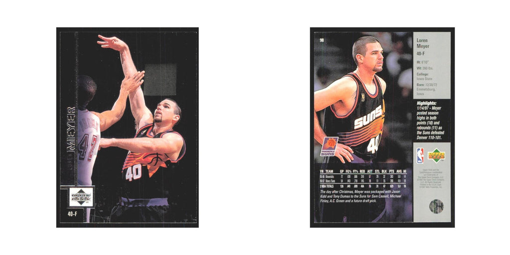 Loren Meyer 1997 Upper Deck #98 Phoenix Suns Basketball Card NM