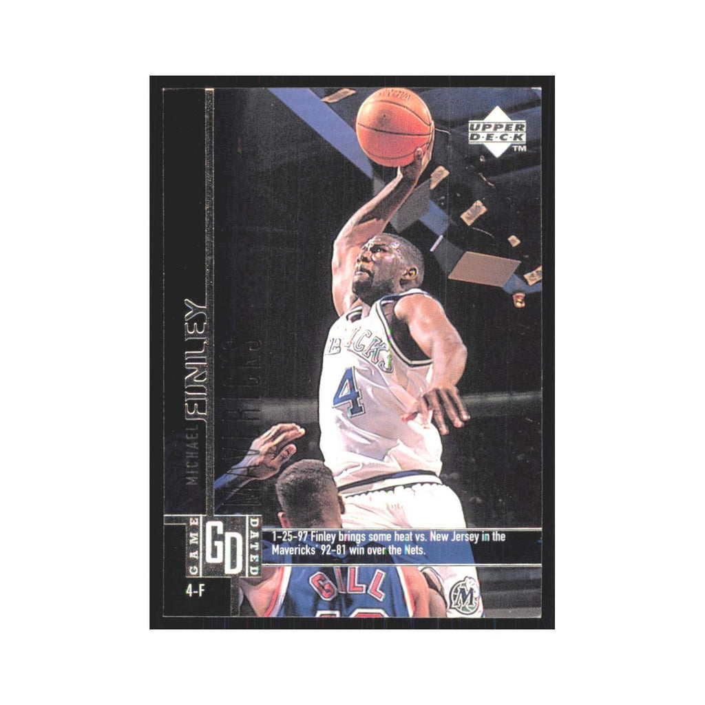 Michael Finley 1997 Upper Deck #25 Dallas Mavericks Basketball Card NM