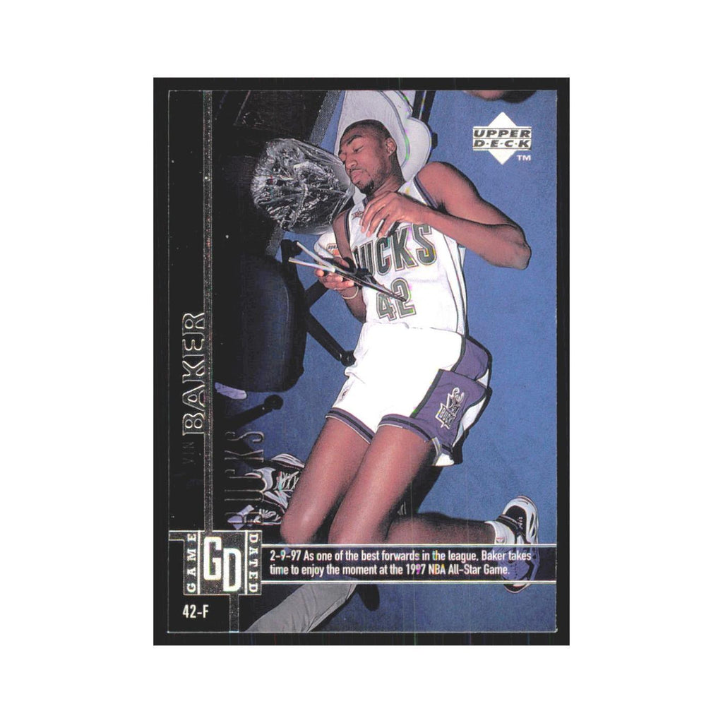 Vin Baker 1997 Upper Deck #69 Milwaukee Bucks Basketball Card NM