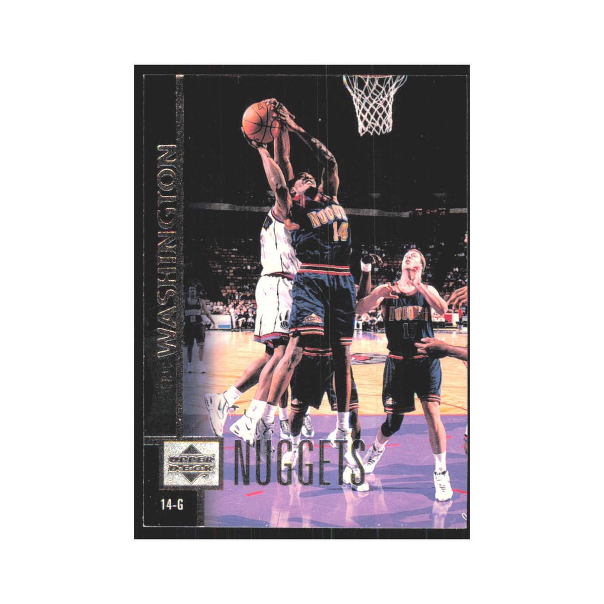 Eric Washington 1997 Upper Deck #211 Denver Nuggets Basketball Card NM