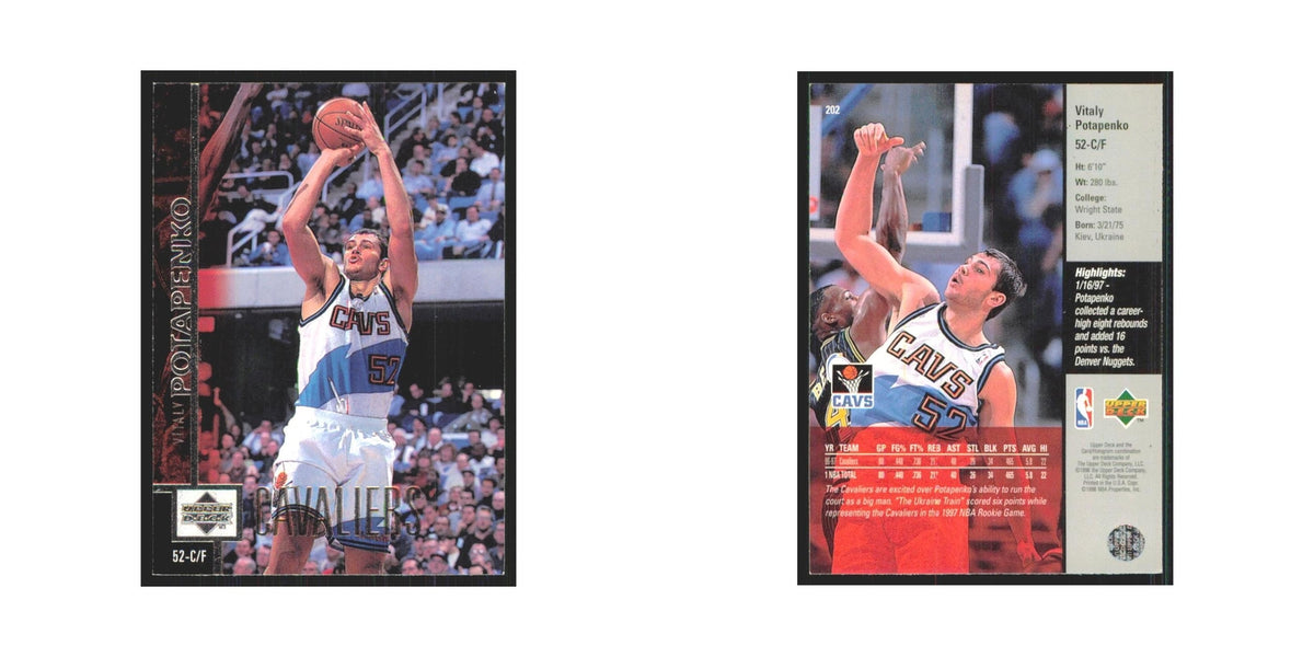 Vitaly Potapenki 1997 Upper Deck #202 Cleveland Cavaliers Basketball Card NM