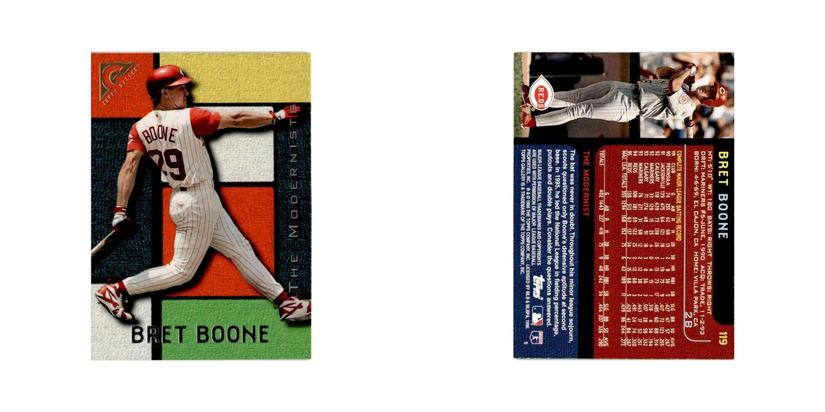 Bret Boone 1996 Topps Gallery #119 Cincinnati Reds Baseball Card NM
