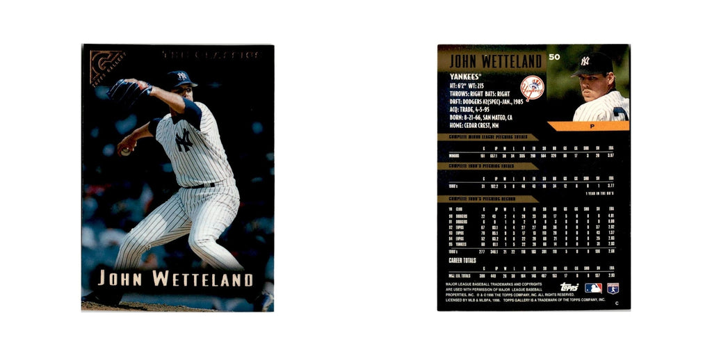 John Wetteland 1996 Topps Gallery #50 New York Yankees Baseball Card NM
