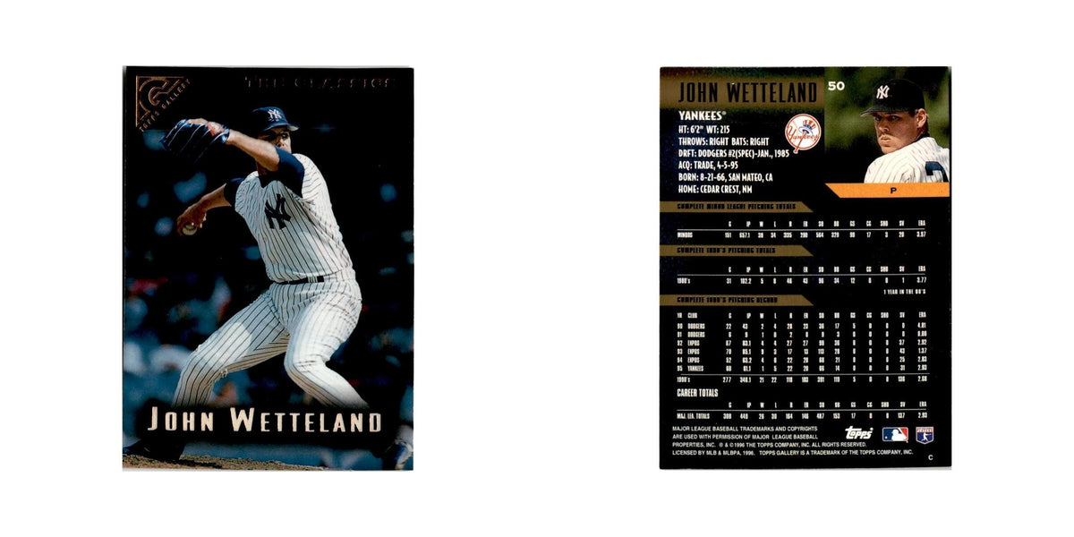 John Wetteland 1996 Topps Gallery #50 New York Yankees Baseball Card NM