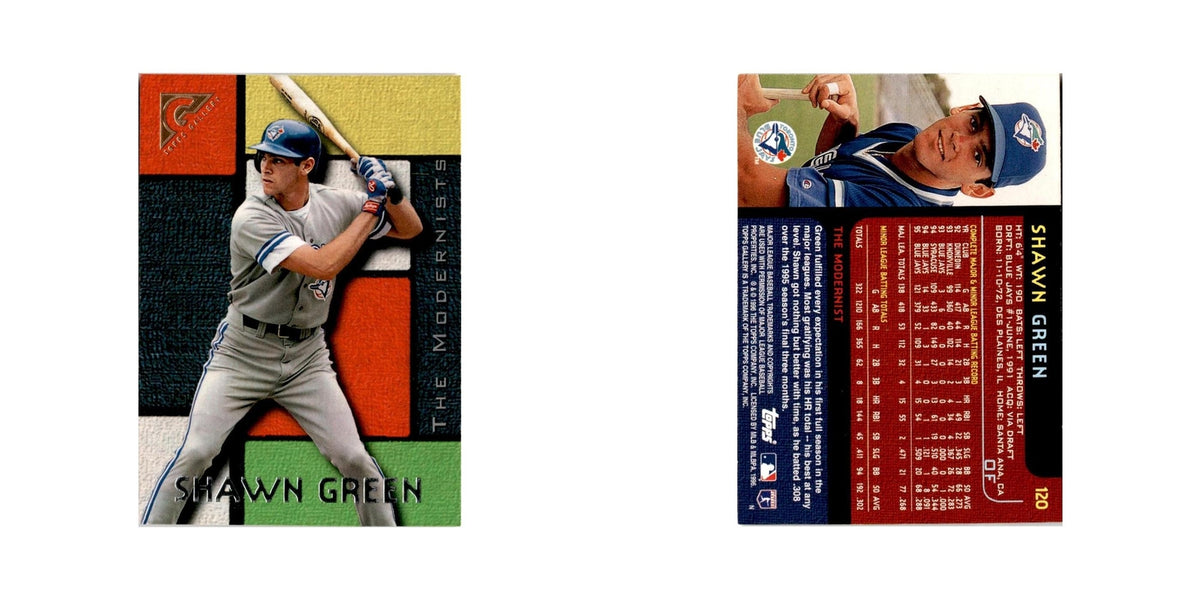 Shawn Green 1996 Topps Gallery #120 Toronto Blue Jays Baseball Card NM