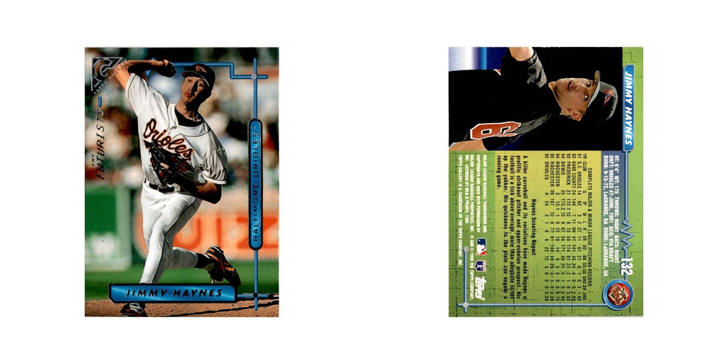 Jimmy Haynes Rookie 1996 Topps Gallery #132 Baltimore Orioles Baseball Card NM