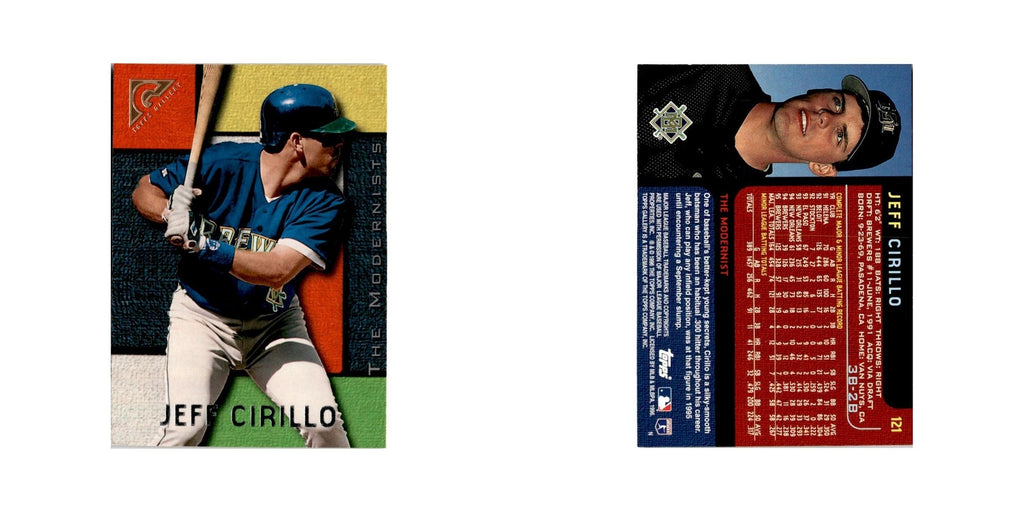 Jeff Cirillo 1996 Topps Gallery #121 Milwaukee Brewers Baseball Card NM