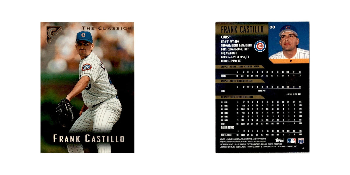 Frank Castillo 1996 Topps Gallery #88 Chicago Cubs Baseball Card NM