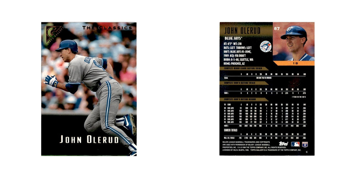 John Olerud 1996 Topps Gallery #87 Toronto Blue Jays Baseball Card NM