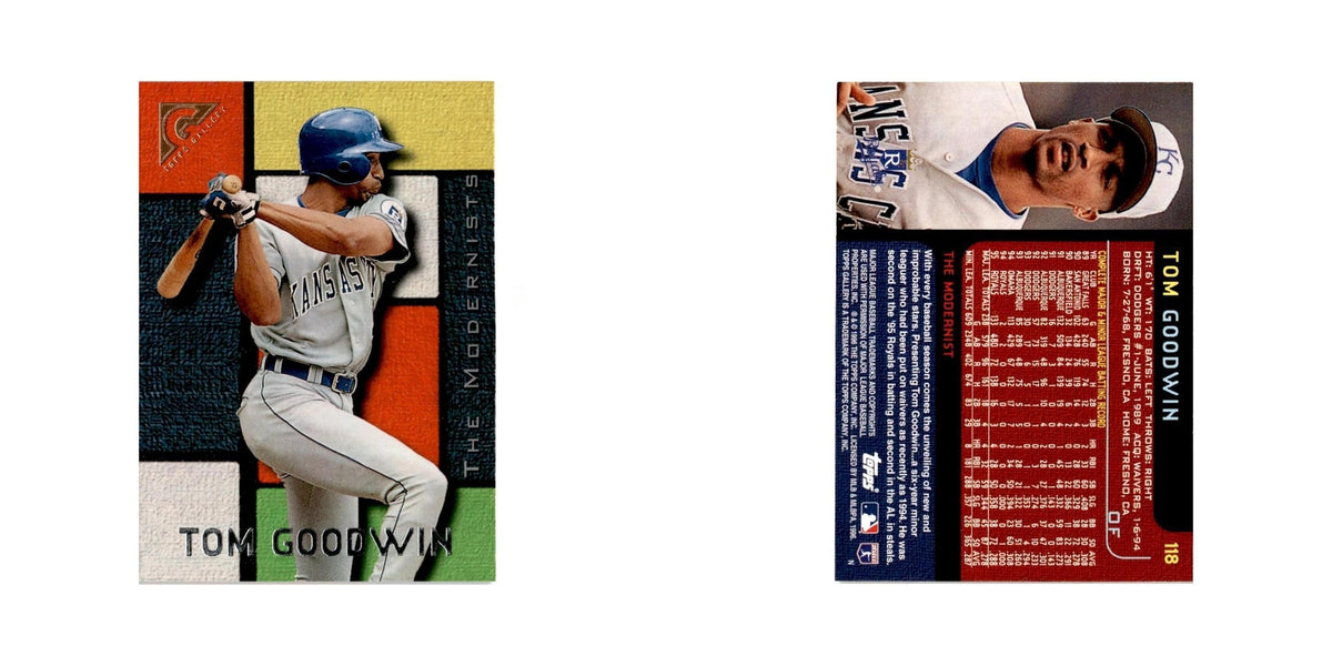 Tom Goodwin 1996 Topps Gallery #118 Kansas City Royals Baseball Card NM