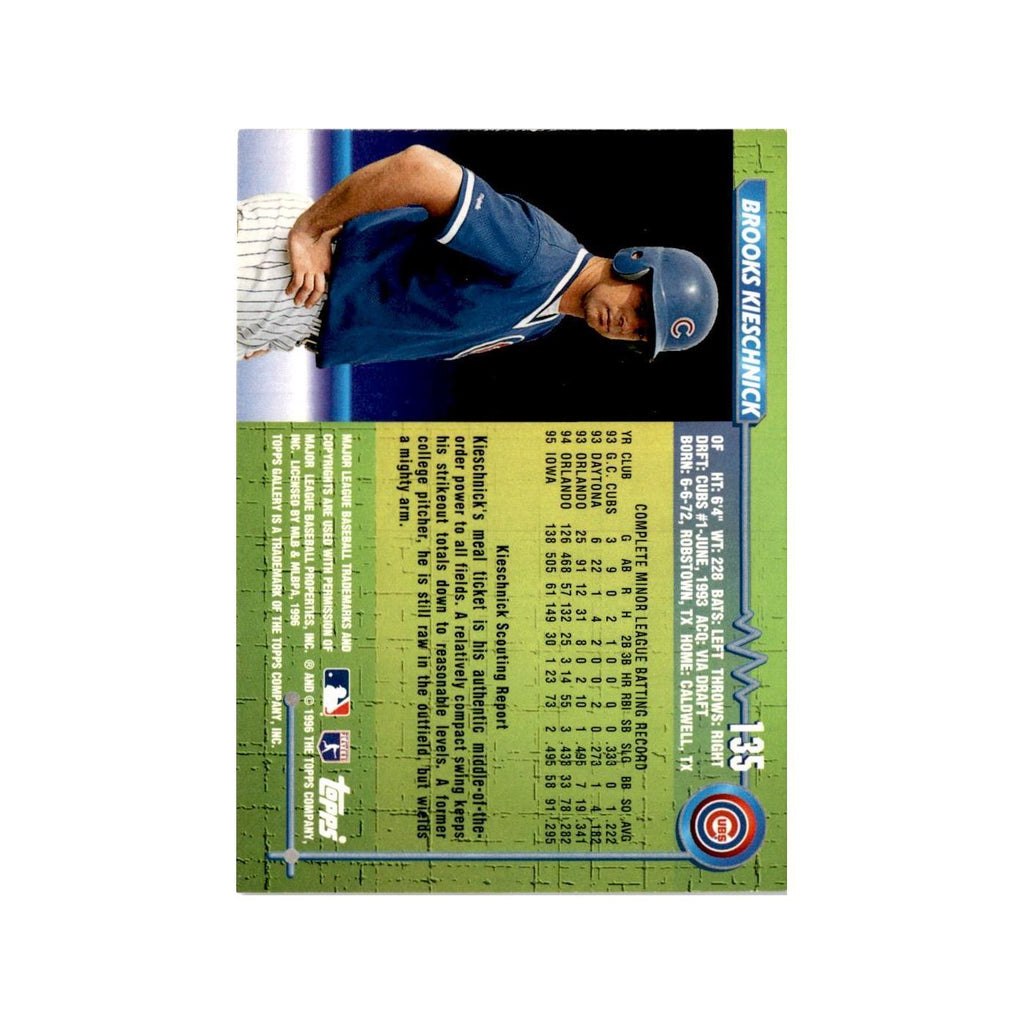 Brooks Kieschnick Rookie 1996 Topps Gallery #135 Chicago Cubs Baseball Card NM