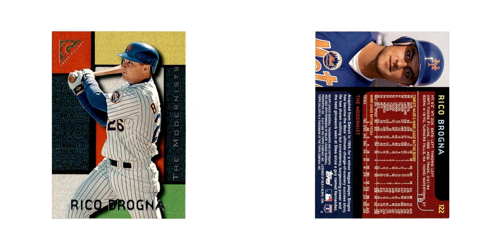 Rico Brogna 1996 Topps Gallery #122 New York Mets Baseball Card NM